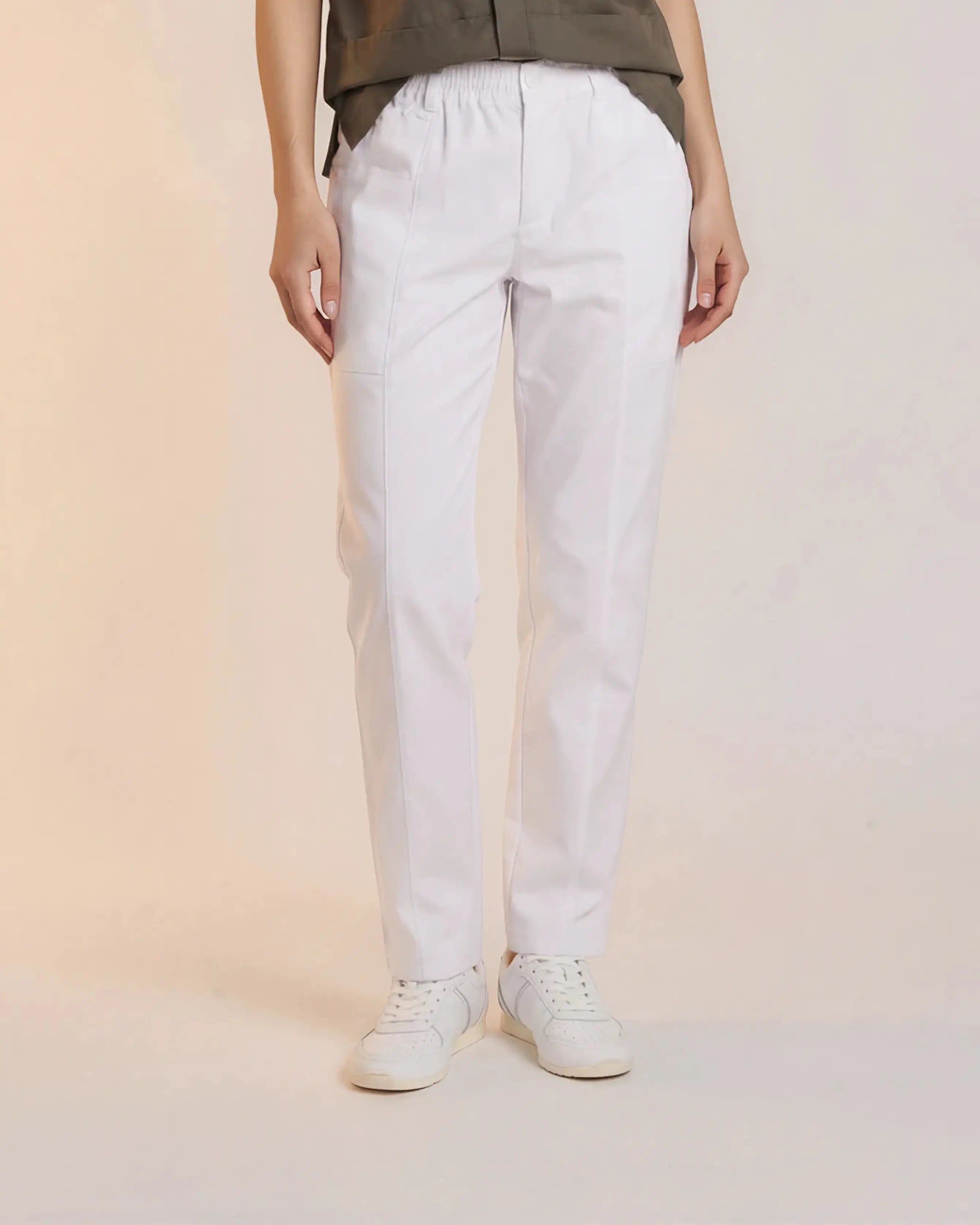 Pantalon médical Dioca Blanc