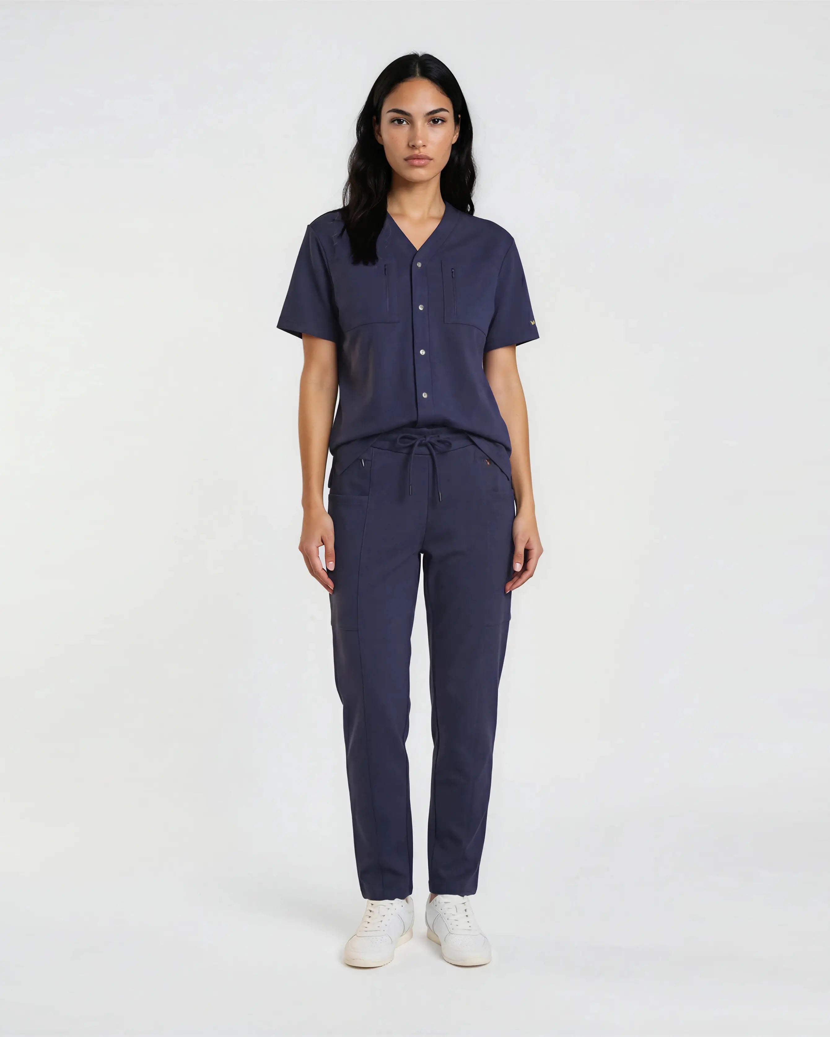 Cardigan médical Mixte Lilium Navy