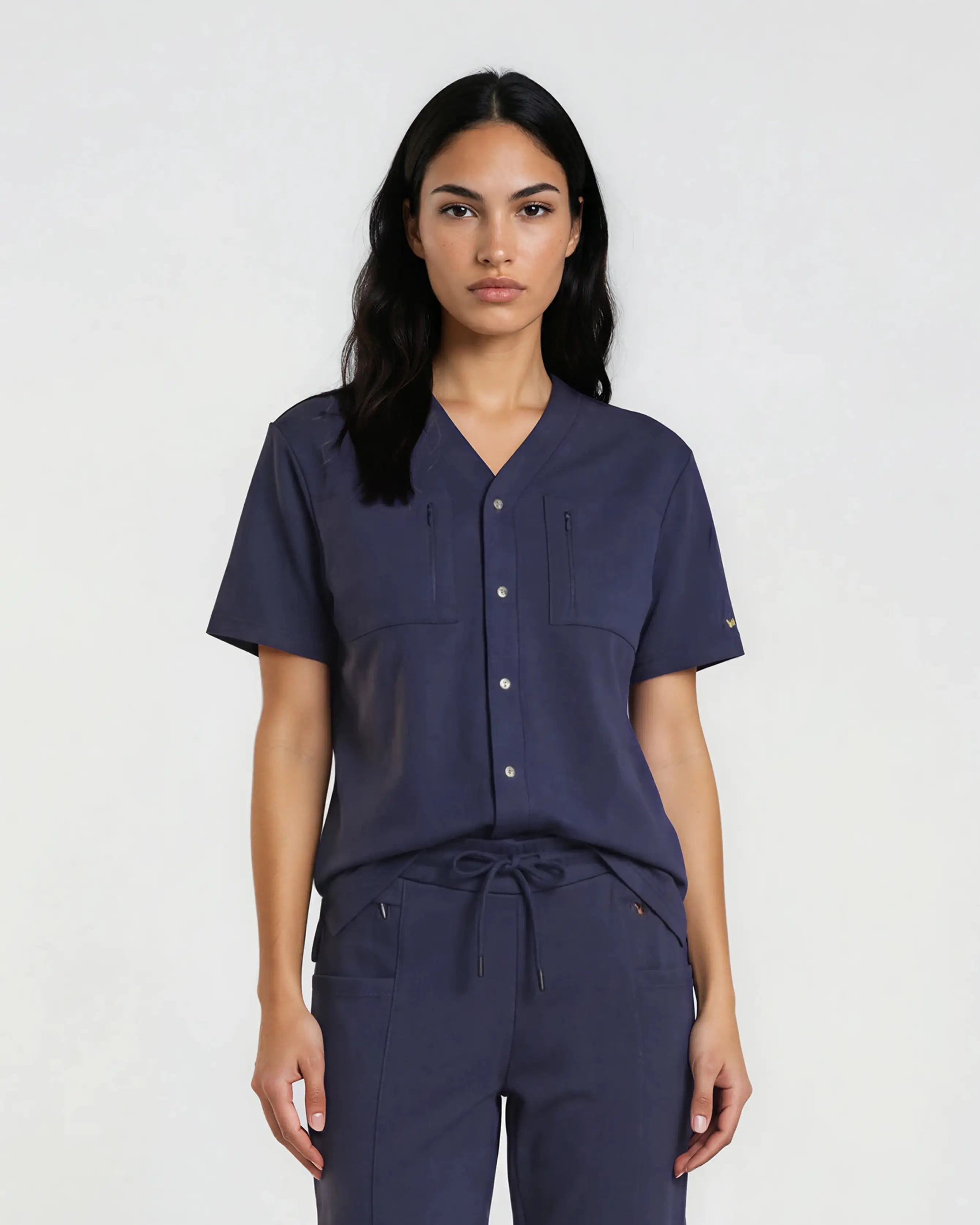 Cardigan médical Mixte Lilium Navy