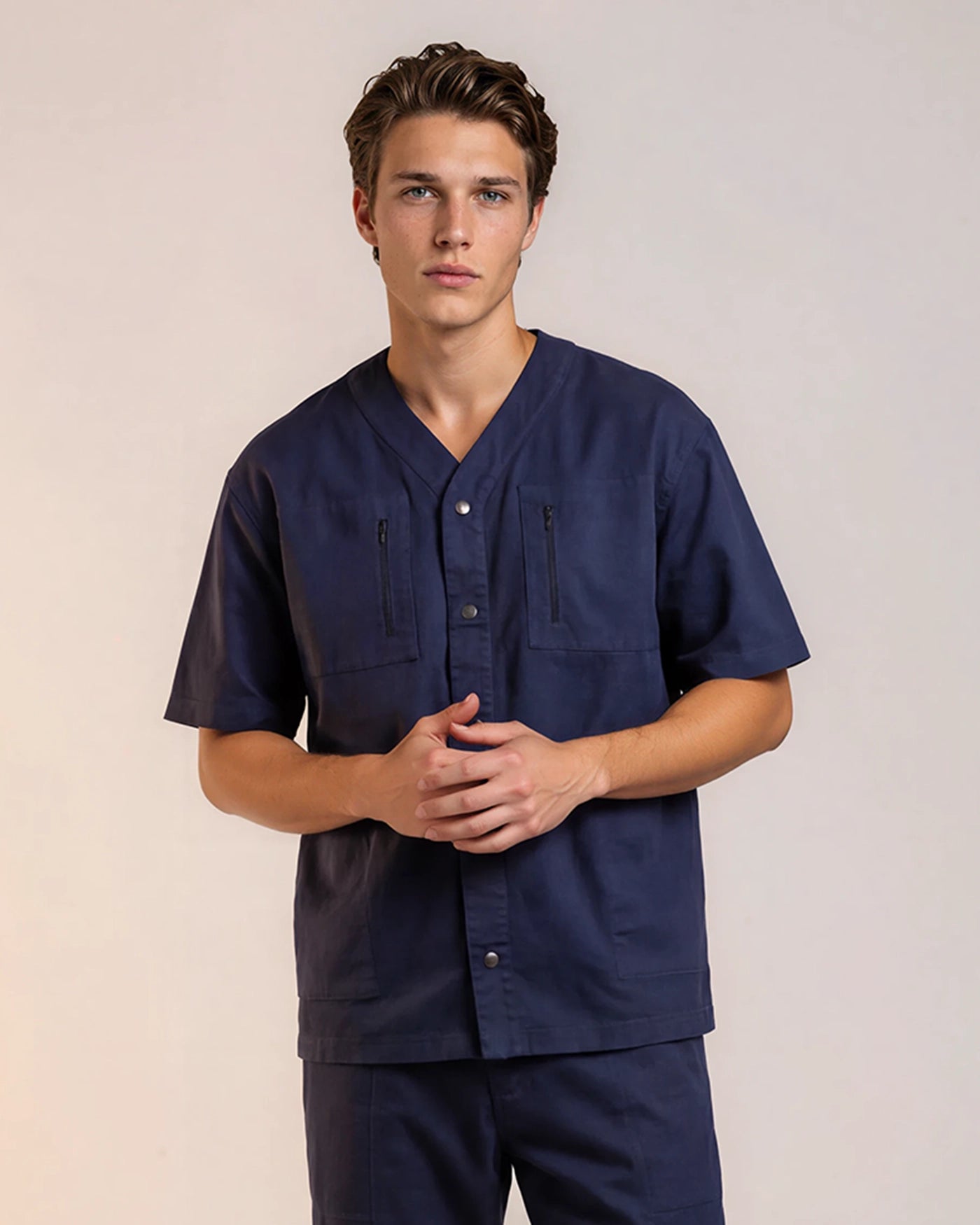 Cardigan médical mixte Myrrha Navy