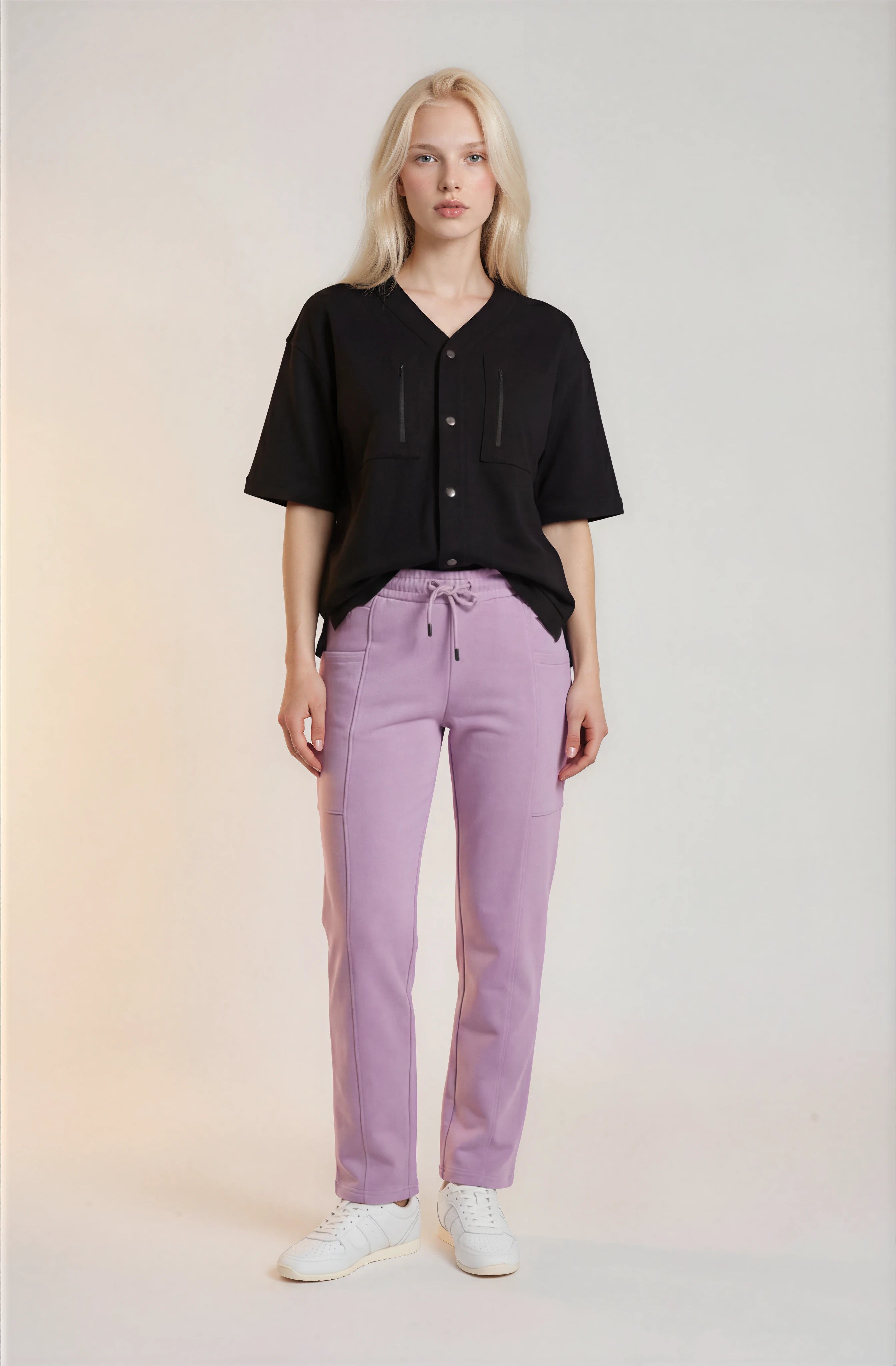 Cardigan pressions Lilium Noir