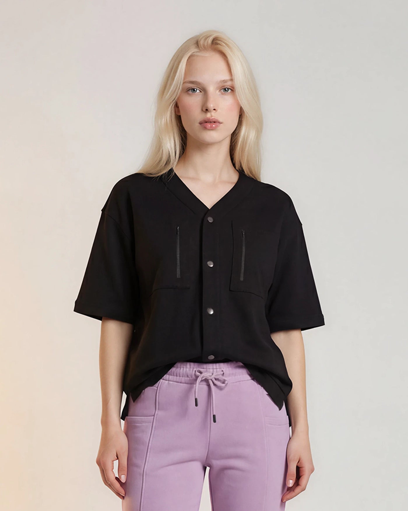 Cardigan pressions Lilium Noir