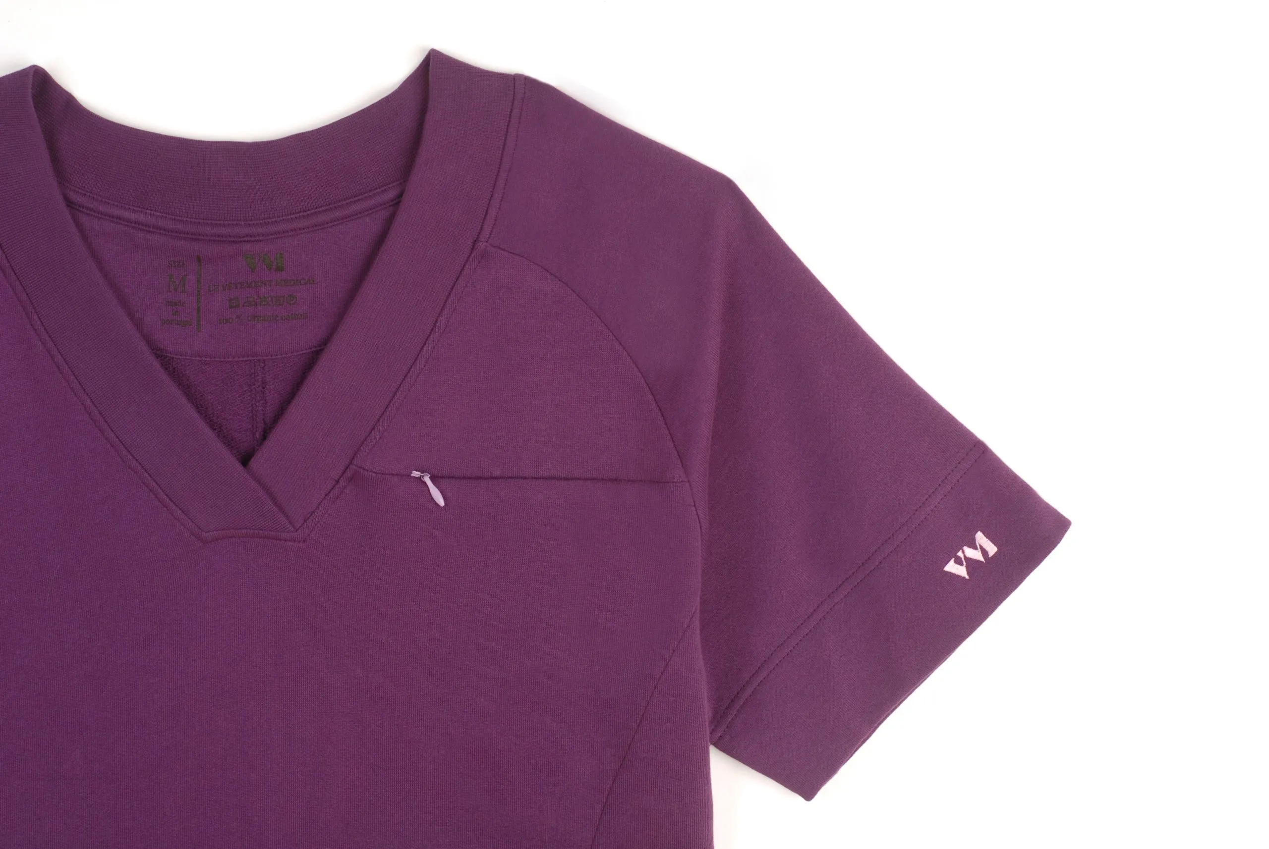 Image n°2 du modèle Scrub femme Flora de couleur prune