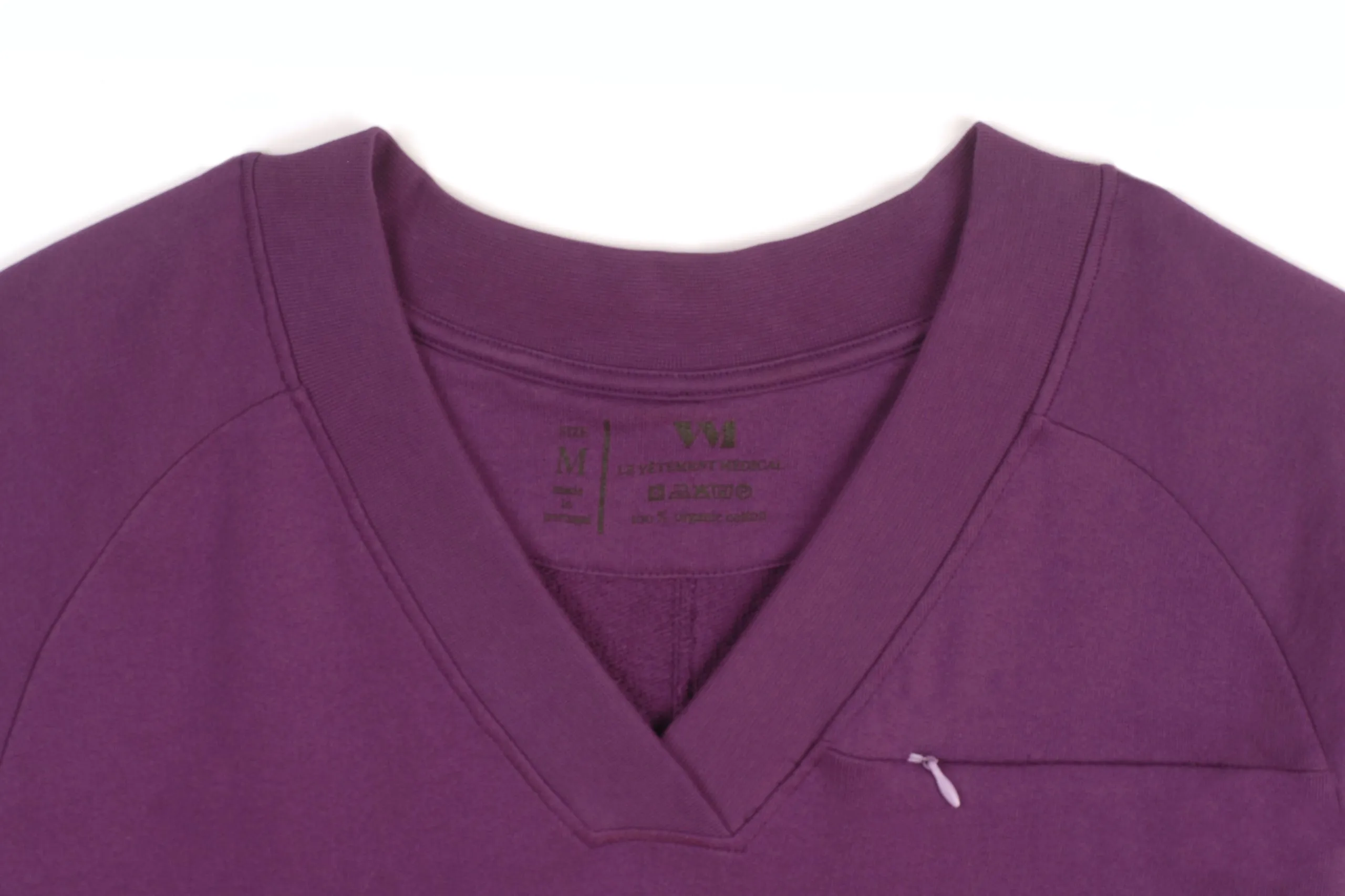 Image n°2 du modèle Scrub femme Flora de couleur prune