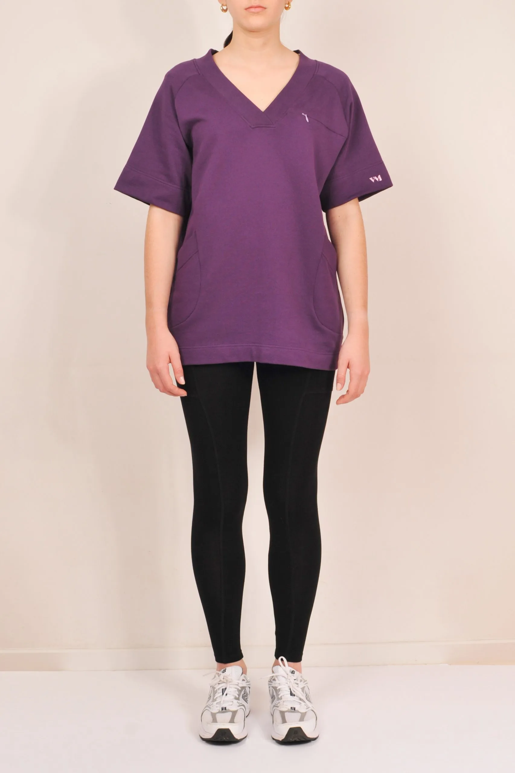 Image n°2 du modèle Scrub femme Flora de couleur prune