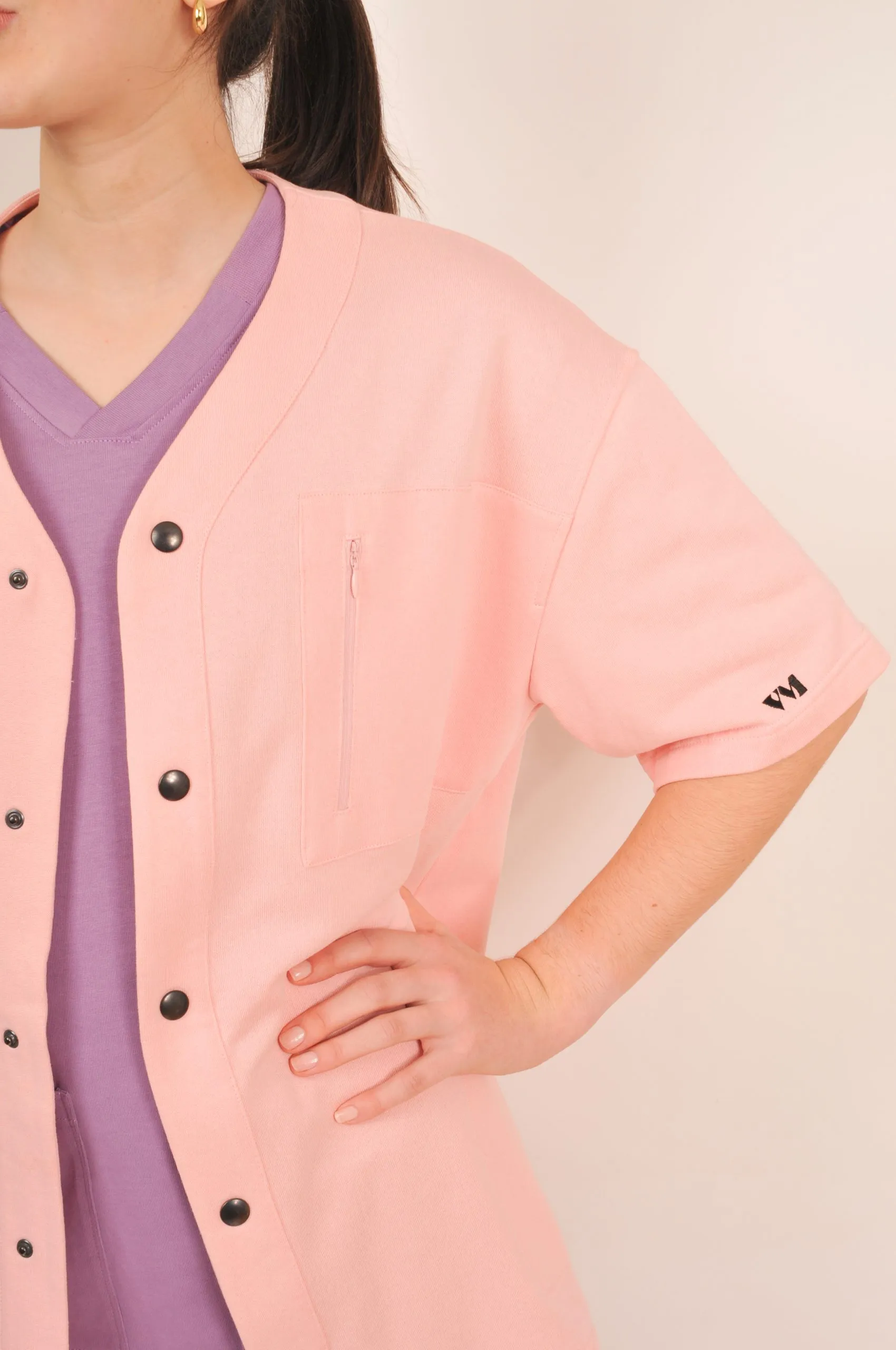 LVM, Modèle Cardigan mixte Lilium de couleur guimauve