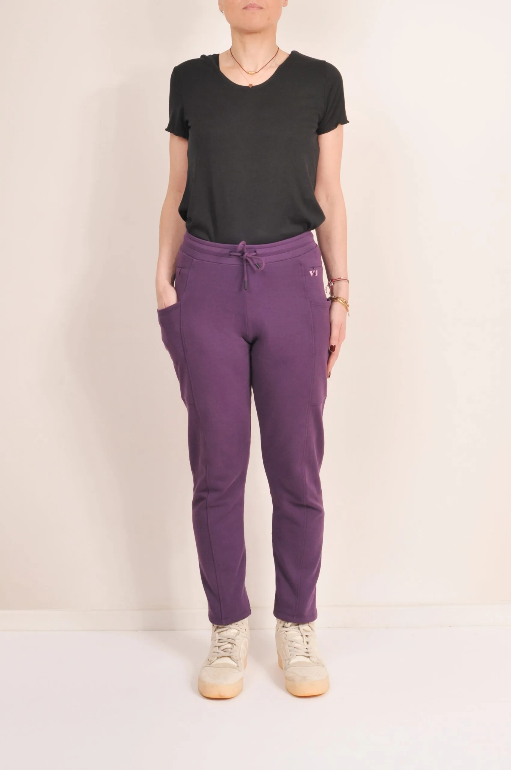 Image n°4 du modèle Pantalon mixte Salvia de couleur prune